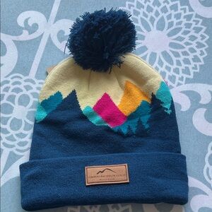 Colorful Mountain Design Beanie